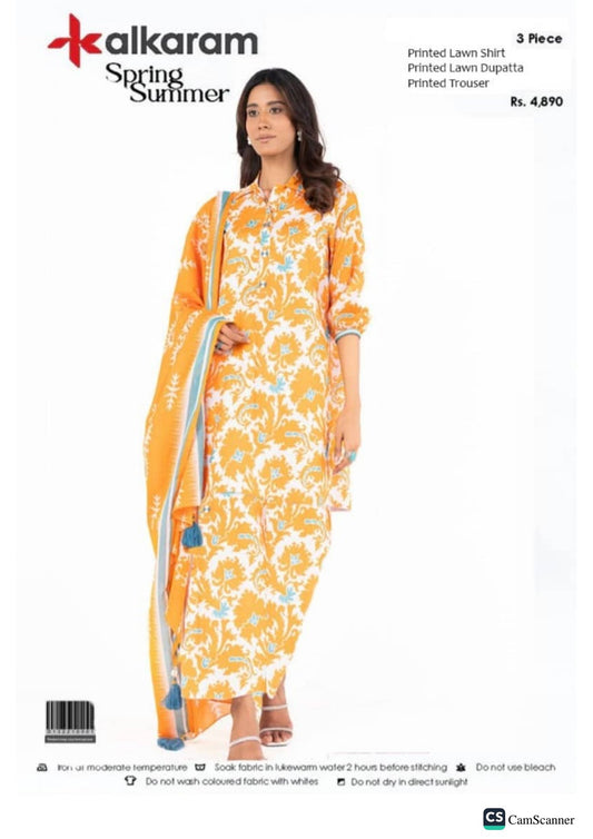 Alkaram lawn 3Piece