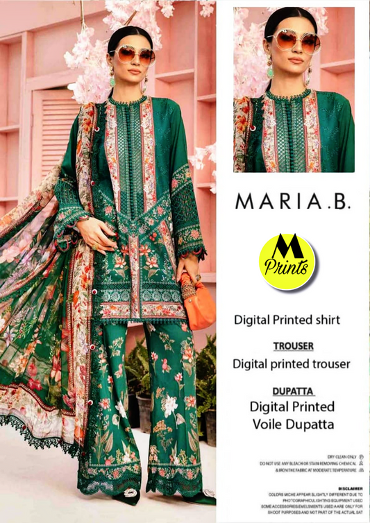 M PRINTS LAWN 3PC BY MARIA B