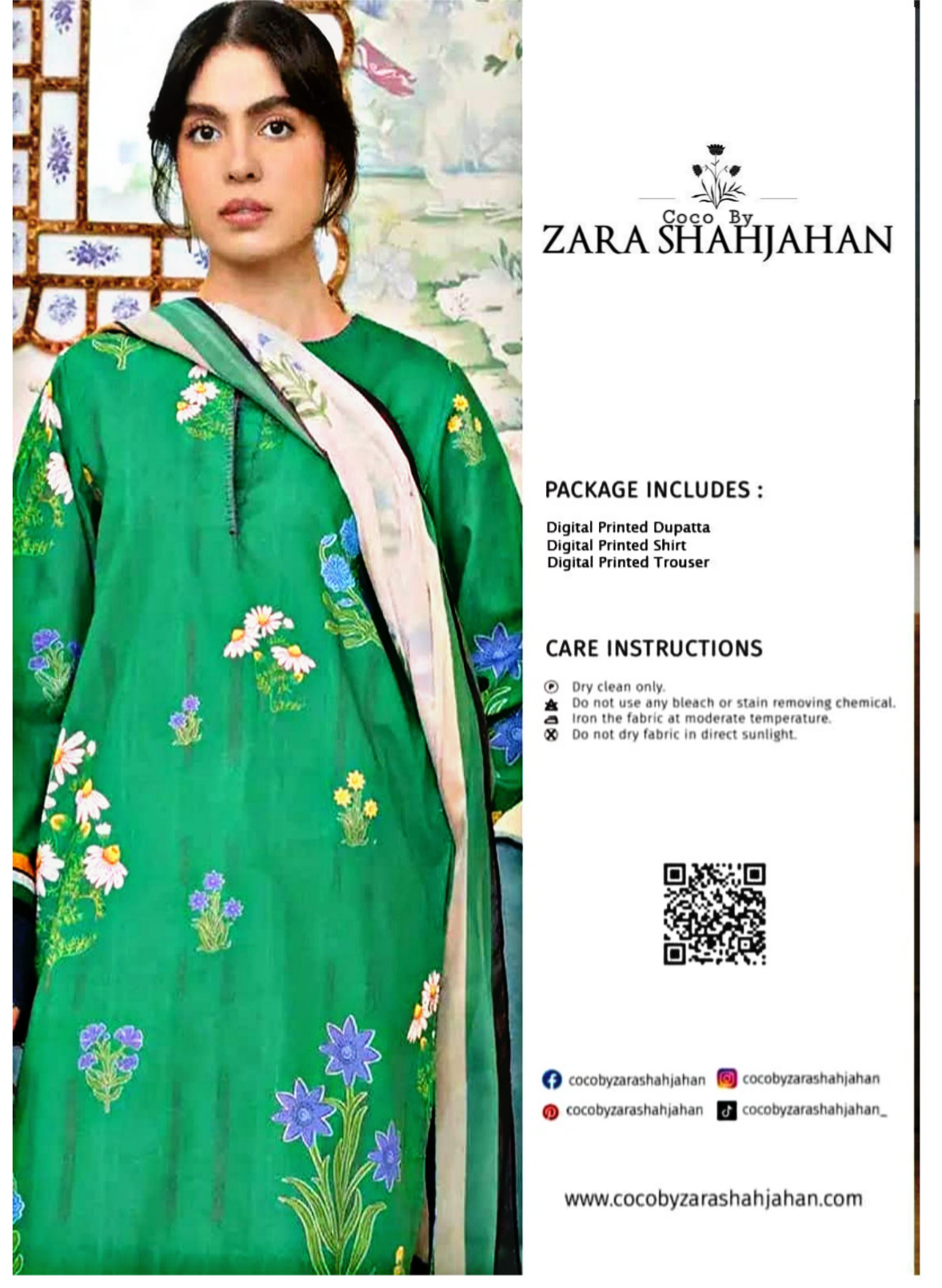 Zara Shahjahan Printed Lawn 3pc