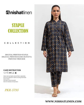 NIAHAT DIGITAL PRINTED LINEN 3PC