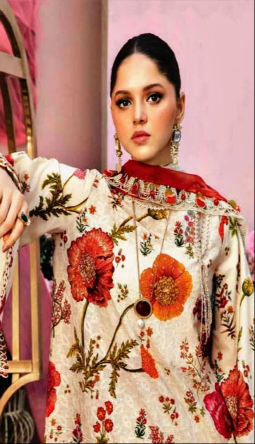 M PRINTS LAWN 3PC BY MARIA B
