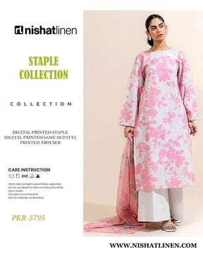 NIAHAT DIGITAL PRINTED LINEN 3PC